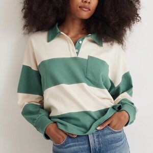 Madewell | Striped Rugby Polo Shirt